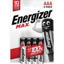 Piles Alcalines Energizer Max AAA/LR03, pack de 4