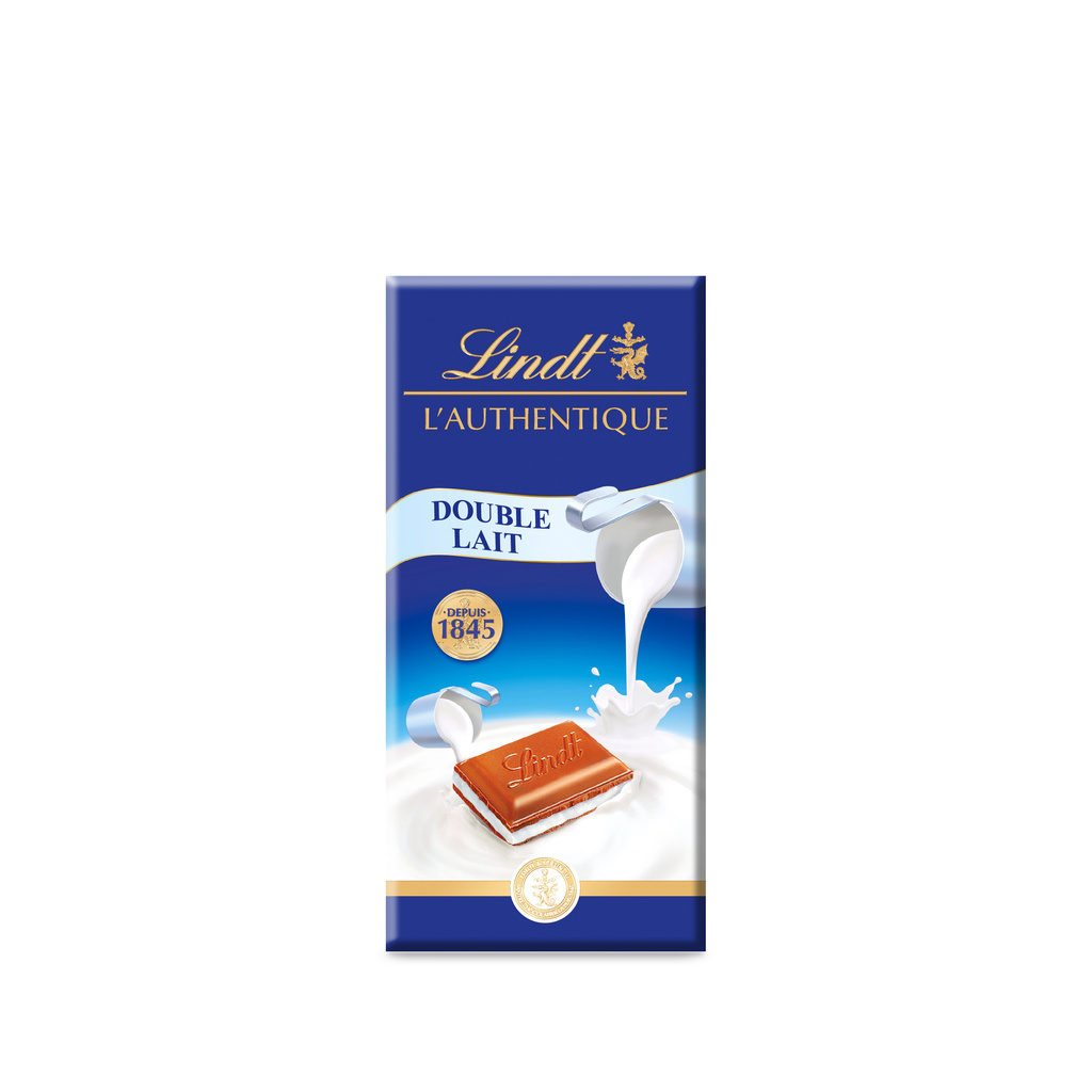 LINDT Authentic Double Milk 100G