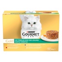GOURMET GOLD Timbales: Multi Varieties with Vegetables - 12x85g - Adult Cat Food Trays