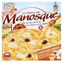 Pizza Chèvre-Miel 380g cuite au feu de bois, surgelée