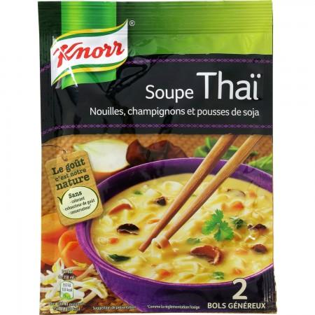 Knorr Soupe Déshydratée Thaï Nouilles & Champignons 2 Portions
