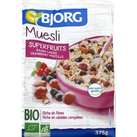 BJOR Cereales muesli superfruits 375g bio