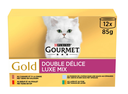 GOURMET GOLD Double Délice - Boîtes pour chat adulte 12x85g