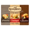 RICHES MONTS PLATEAU RACLETTE ASSORTIMENT 3 VARIÉTÉS (POIVRE, CLASSIQUE, CARACTERE) TRANCHETTES 700G