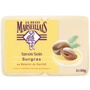 LE PETIT MARSEILLAIS SAVON SOIN SURGRAS BEURRE KARITÉ 2X100G