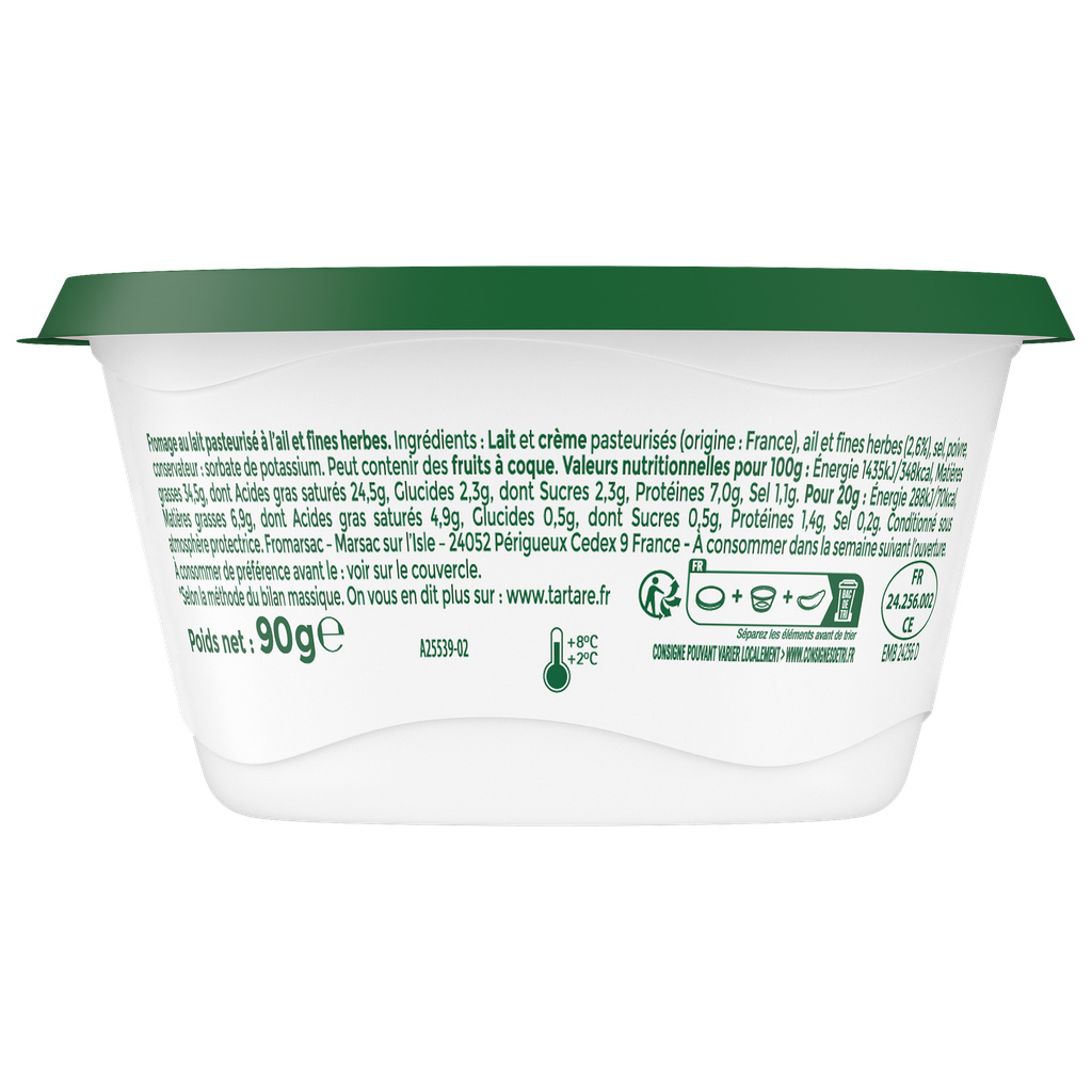 TARTARE® AIL & FINES HERBES POT 90G