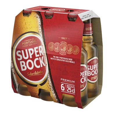 Super Bock Blonde Beer 5.2° 6x25cl