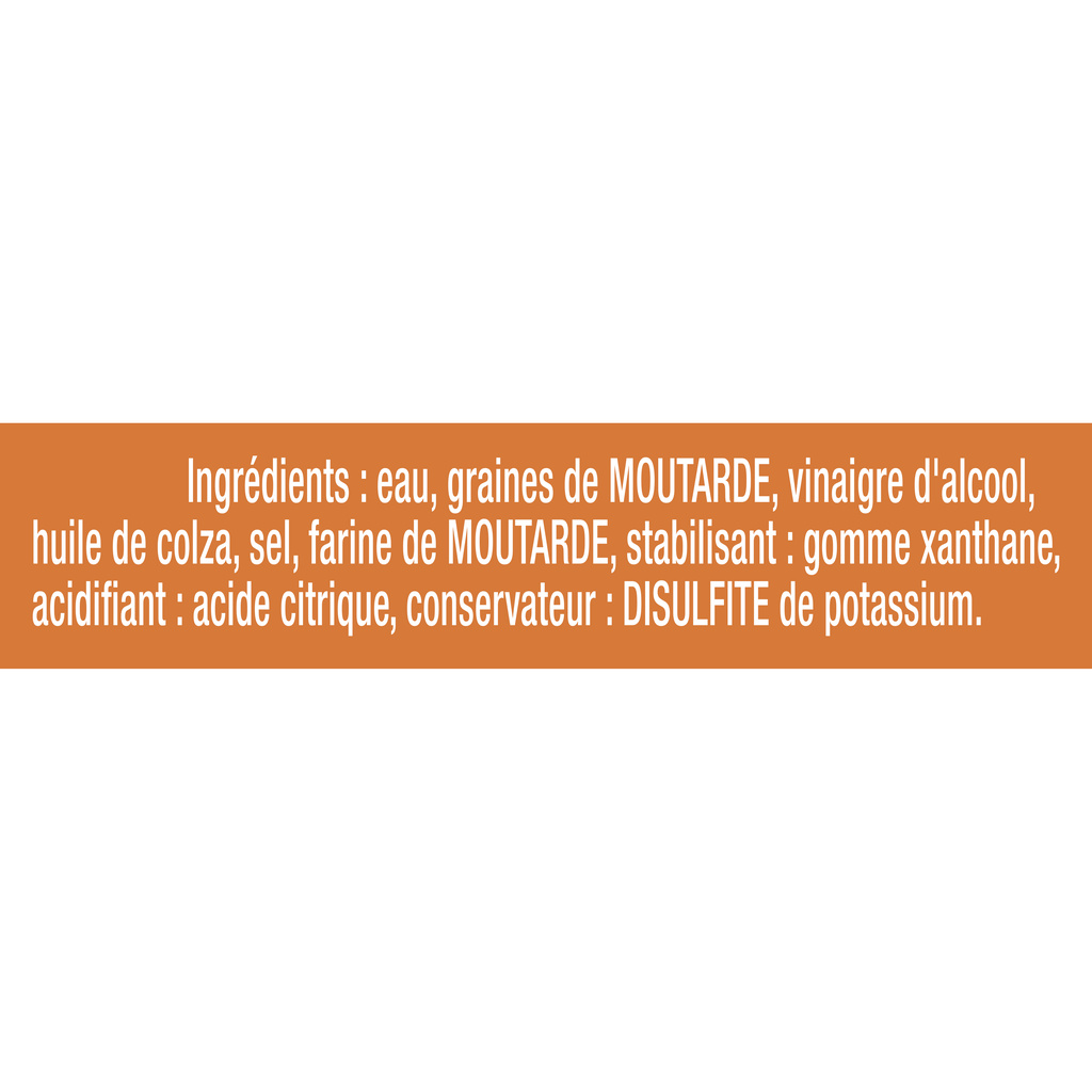 Amora Moutarde Mi-Forte Bocal 415g