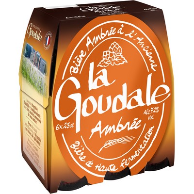 LA GOUDALE BIERE AMBREE 7.2 ° PACK 6x25 cl