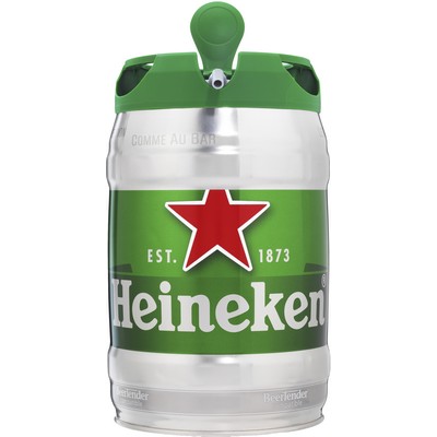 Heineken bière blonde fût pression 5L 5°