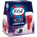 1664 Blackberry & Blueberry Beer – 6-pack of 250 ml bottles, 4.5% alcohol