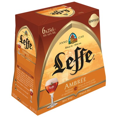 Leffe Ambrée Beer 6x25cl