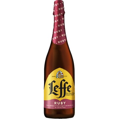 Leffe Ruby Belgian Abbey Fruity Beer 5° - 75 cl