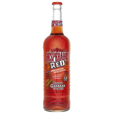 Desperados Red - Bière aromatisée au spiritueux Cachaça, Fruits rouges, Guarana - 65cl - 5,9°