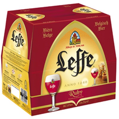 Leffe Abbey Ruby Beer 12x25cl