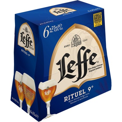 Bière Blonde Leffe Rituel 6x25 cl 9°