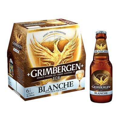 Grimbergen Abbey Beer 6x25cl GRIMBERGEN BLANCHE 6.0% ABV