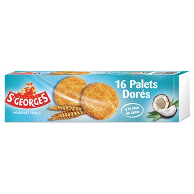 125G PALET DORE NOIX COCO ST GEORGES