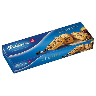 BAHLSEN BISCUITS CHOKINI SABLÉS PÉPITES DE CHOCOLAT - LA BOÎTE DE 125G 