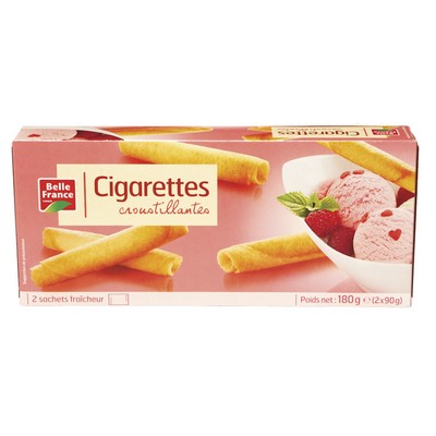 Crispy Cigarette Biscuits BF Case 180g