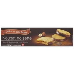 [32726] NOUGAT NOISETTE BISCUITS SUISSES X10 DBF ETUI 100G