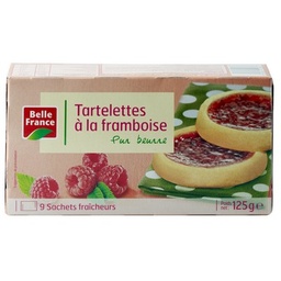 [63296] TARTELETTE A LA FRAMBOISE PB X 9 BF ETUI 125 G
