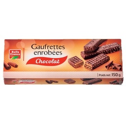 [16886] GAUFRETTES ENROBEES CHOCOLAT ETUI BF 150G