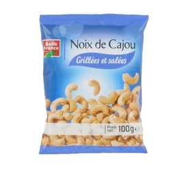 [26826] BAG OF INDIAN SALT CASHEW NUTS 100G BF