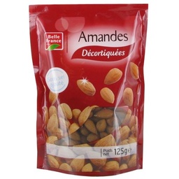 [09552] AMANDES DECORTIQUEES SANS SEL AJOUTE 125 G