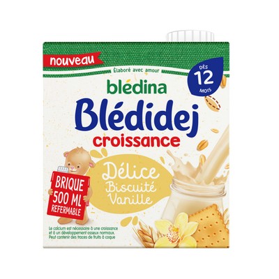 [33150] BLEDINA BLEDIDEJ Growth Vanilla Biscuit Delight 500ml From 12 Months