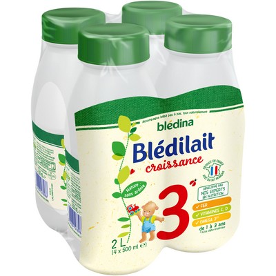 [15148] BLEDINA BLEDILAIT Croissance 3 4X500ML De 1 à 3 ans