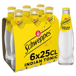 [22408] SCHWEPPES INDIAN TONIC VERRE PERDU 6X25CL