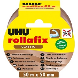 [14312] RUBAN ADHESIF - Rollafix ruban d'emballage brun 50mx50mm
