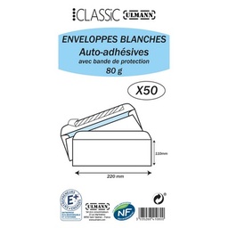 [26526] PTX50 ENVELOP.BLC 110X220 AUTO ADH.ULMAN