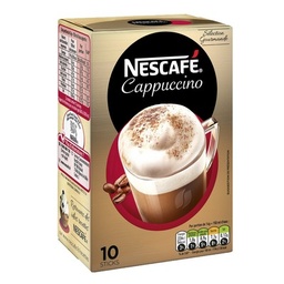 [22112] NESCAFÉ® Cappuccino Classique, Café soluble, Boîte de 10 sticks