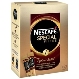 [22119] NESCAFÉ SPECIAL FILTRE L'Original, Café Soluble, Boite de 25 Sticks