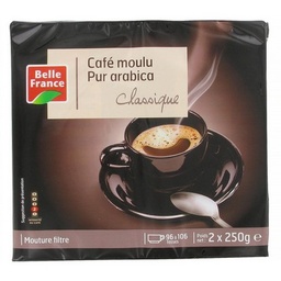 [50020] CAFE MOULU PUR ARABICA BF SACHET 2 X 250 G