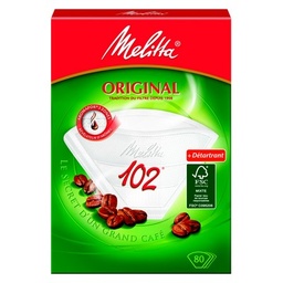[37827] MELITTA FILTRES A CAFE BLANC 102/80 + DETARTRANT