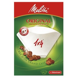 [22134] MELITTA 1X4/80D Blanc (avec un sachet de détartrant)