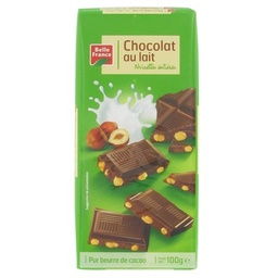 [20002] CHOCOLAT LAIT NOISETTES ENTIERES BF TABLTE 2 X100G