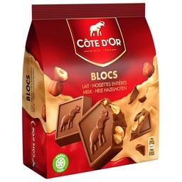 [19719] Côte d'Or Carrés Lait Noisettes 10x20g