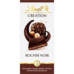 [08948] Lindt Tablette de chocolat CREATION Noir Praliné Rocher 150g