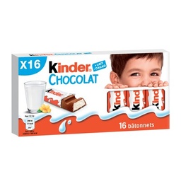 [20173] X16 BAR.KINDER CHOC LAIT 200G