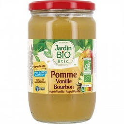 [07069] JARDIN BIO / DESSERT BIOFRUIT A LA POMME ET A LA VANILLE BIO* / 680G / BOCAL VERRE