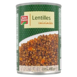 [11148] 1X2 CANNED COOKED LENTILS BELLE-FRANCE