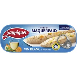 [37966] FILETS DE MAQUEREAUX VIN BLANC 1-4X1 176G PRODUIT EN BRETAGNE TRACABILITE GARANTIE