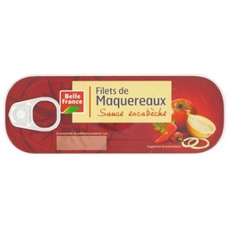 [47725] FILET MAQUEREAU SCE ESCABECHE BF BTE 1/4 OF 169 G