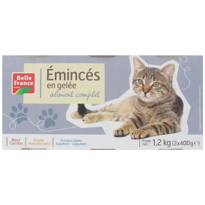 [53407] Belle France Multifarious Jelly Cat Slices 3 x 400g
