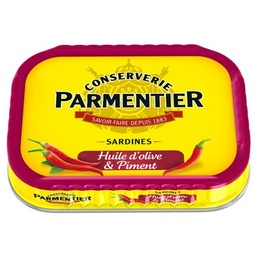 [37939] Sardines huile d'olive et Piment PARMENTIER 135g