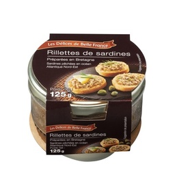 [17420] RILLETTE DE SARDINE DBF POT VERRE 125G